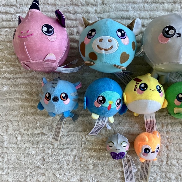 Lot Of 11 Squeezamals cow unicorn seal elephant turkey gecko fish squish lot - Picture 4 of 8